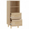 Sideboard Sonoma-Eiche 34,5x34x90 cm Holzwerkstoff