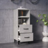 Sideboard Betongrau 34,5x34x90 cm Holzwerkstoff