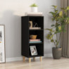 Sideboard Schwarz 34,5x32,5x90 cm Holzwerkstoff