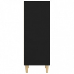 Sideboard Schwarz 34,5x32,5x90 cm Holzwerkstoff