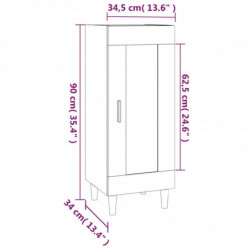 Sideboard Sonoma-Eiche 34,5x34x90 cm Holzwerkstoff