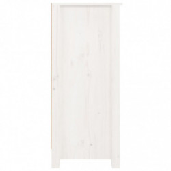 Sideboards 2 Stk. Weiß 40x35x80 cm Massivholz Kiefer