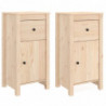 Sideboards 2 Stk. 40x35x80 cm Massivholz Kiefer