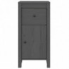 Sideboard Grau 40x35x80 cm Massivholz Kiefer