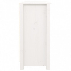 Sideboard Weiß 100x35x74,5 cm Massivholz Kiefer