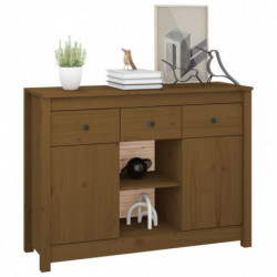 Sideboard Honigbraun 100x35x74,5 cm Massivholz Kiefer