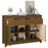 Sideboard Honigbraun 100x35x74,5 cm Massivholz Kiefer