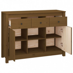 Sideboard Honigbraun 100x35x74,5 cm Massivholz Kiefer