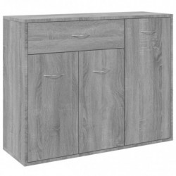 Sideboard Grau Sonoma 88x30x70 cm Holzwerkstoff