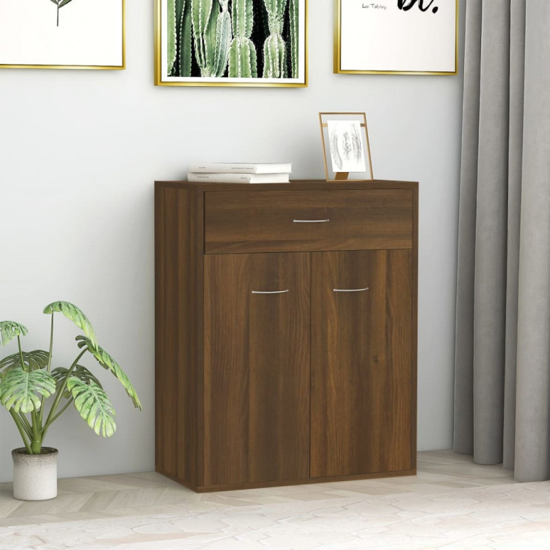 Sideboard Braun Eichen-Optik 60x30x75 cm Holzwerkstoff