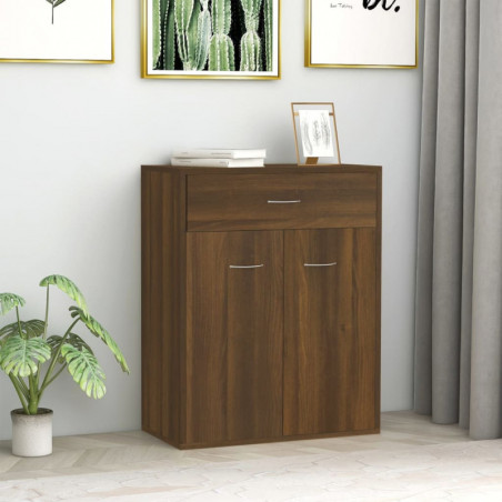 Sideboard Braun Eichen-Optik 60x30x75 cm Holzwerkstoff