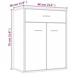 Sideboard Braun Eichen-Optik 60x30x75 cm Holzwerkstoff