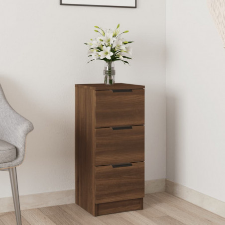 Sideboard Braun Eichen-Optik 30x30x70 cm Holzwerkstoff