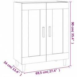 Sideboard Räuchereiche 69,5x34x90 cm Holzwerkstoff