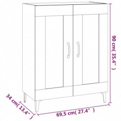 Sideboard Räuchereiche 69,5x34x90 cm Holzwerkstoff