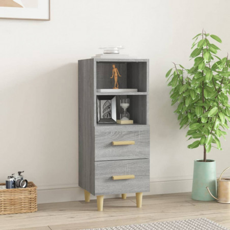 Sideboard Grau Sonoma 34,5x34x90 cm Holzwerkstoff