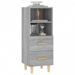 Sideboard Grau Sonoma 34,5x34x90 cm Holzwerkstoff