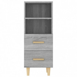 Sideboard Grau Sonoma 34,5x34x90 cm Holzwerkstoff