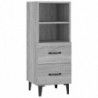 Sideboard Grau Sonoma 34,5x34x90 cm Holzwerkstoff