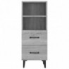 Sideboard Grau Sonoma 34,5x34x90 cm Holzwerkstoff