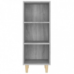 Sideboard Grau Sonoma 34,5x32,5x90 cm Holzwerkstoff