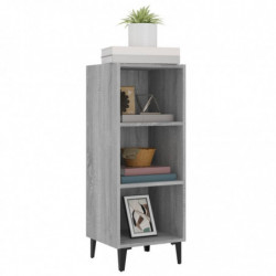 Sideboard Grau Sonoma 34,5x32,5x90 cm Holzwerkstoff