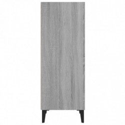 Sideboard Grau Sonoma 34,5x32,5x90 cm Holzwerkstoff