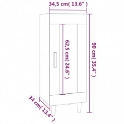 Sideboard Grau Sonoma 34,5x34x90 cm Holzwerkstoff