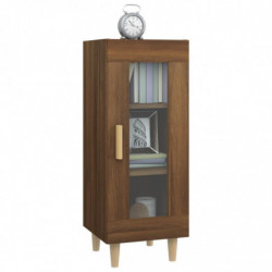 Sideboard Braun Eichen-Optik 34,5x34x90 cm Holzwerkstoff