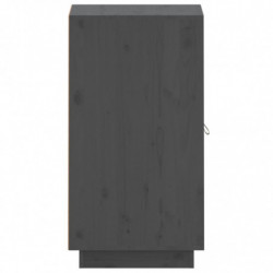Sideboard Grau 34x40x75 cm Massivholz Kiefer