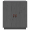 Sideboard Grau 65,5x40x75 cm Massivholz Kiefer