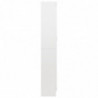 Vitrinenschrank Hochglanz-Weiß 82,5x30,5x185,5 cm Holzwerkstoff