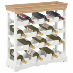 Weinschrank Weiß 70 x 22,5 x 70,5 cm MDF