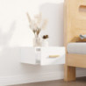 Wand-Nachttisch Weiß 35x35x20 cm
