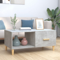 Couchtisch Betongrau 89,5x50x40 cm Holzwerkstoff