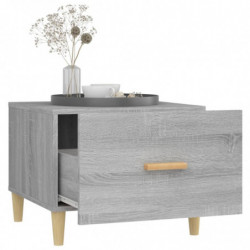 Couchtisch Grau Sonoma 50x50x40 cm Holzwerkstoff