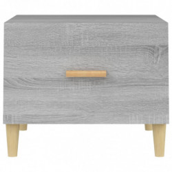 Couchtisch Grau Sonoma 50x50x40 cm Holzwerkstoff