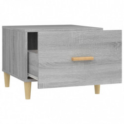 Couchtisch Grau Sonoma 50x50x40 cm Holzwerkstoff