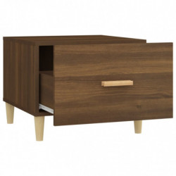 Couchtische 2 Stk. Braun Eiche 50x50x40 cm Holzwerkstoff