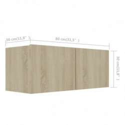 5-tlg. TV-Schrank-Sets Sonoma-Eiche Holzwerkstoff