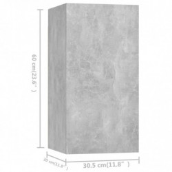 8-tlg. TV-Schrank-Set Betongrau Holzwerkstoff
