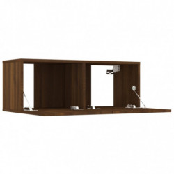 TV-Schränke 4 Stk. Braun Eichen-Optik 80x30x30 cm Holzwerkstoff