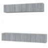 5-tlg. TV-Schrank-Set Grau Sonoma Holzwerkstoff