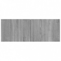 7-tlg. TV-Schrank-Set Grau Sonoma Holzwerkstoff