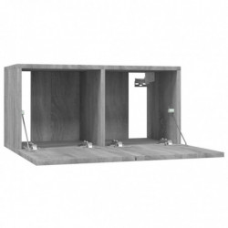 TV-Wandschränke 4 Stk. Grau Sonoma 60x30x30 cm Holzwerkstoff