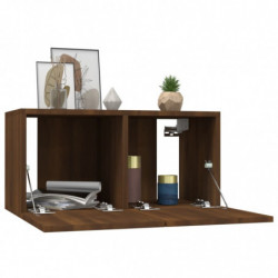 TV-Wandschränke 4 Stk. Braun Eiche 60x30x30 cm Holzwerkstoff