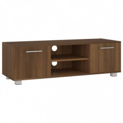 TV-Schrank Braun Eichen-Optik 110x40x35 cm Holzwerkstoff