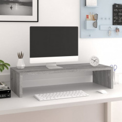 Monitorständer Grau Sonoma 60x23,5x12 cm Holzwerkstoff