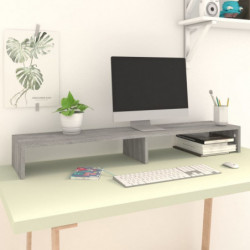 Monitorständer Grau Sonoma 110x23,5x12 cm Holzwerkstoff