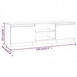 TV-Schrank Räuchereiche 120x30x35,5 cm Holzwerkstoff